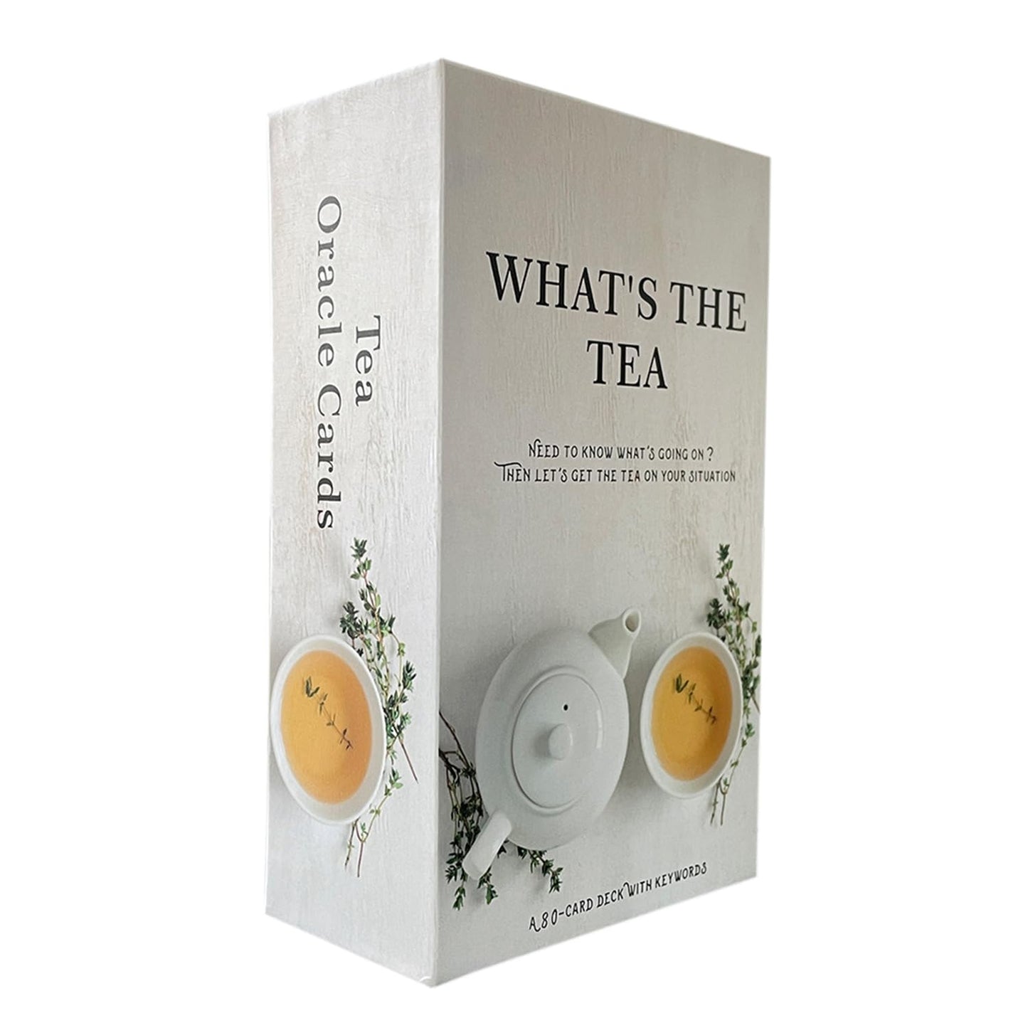 What The Tea Tarot Card Deck, Psychic Cards for Insight, Self Discovery & Guidance Love and Career Oracle Deck Cover All Areas in Life, Love, Spiritual Journey, and Career