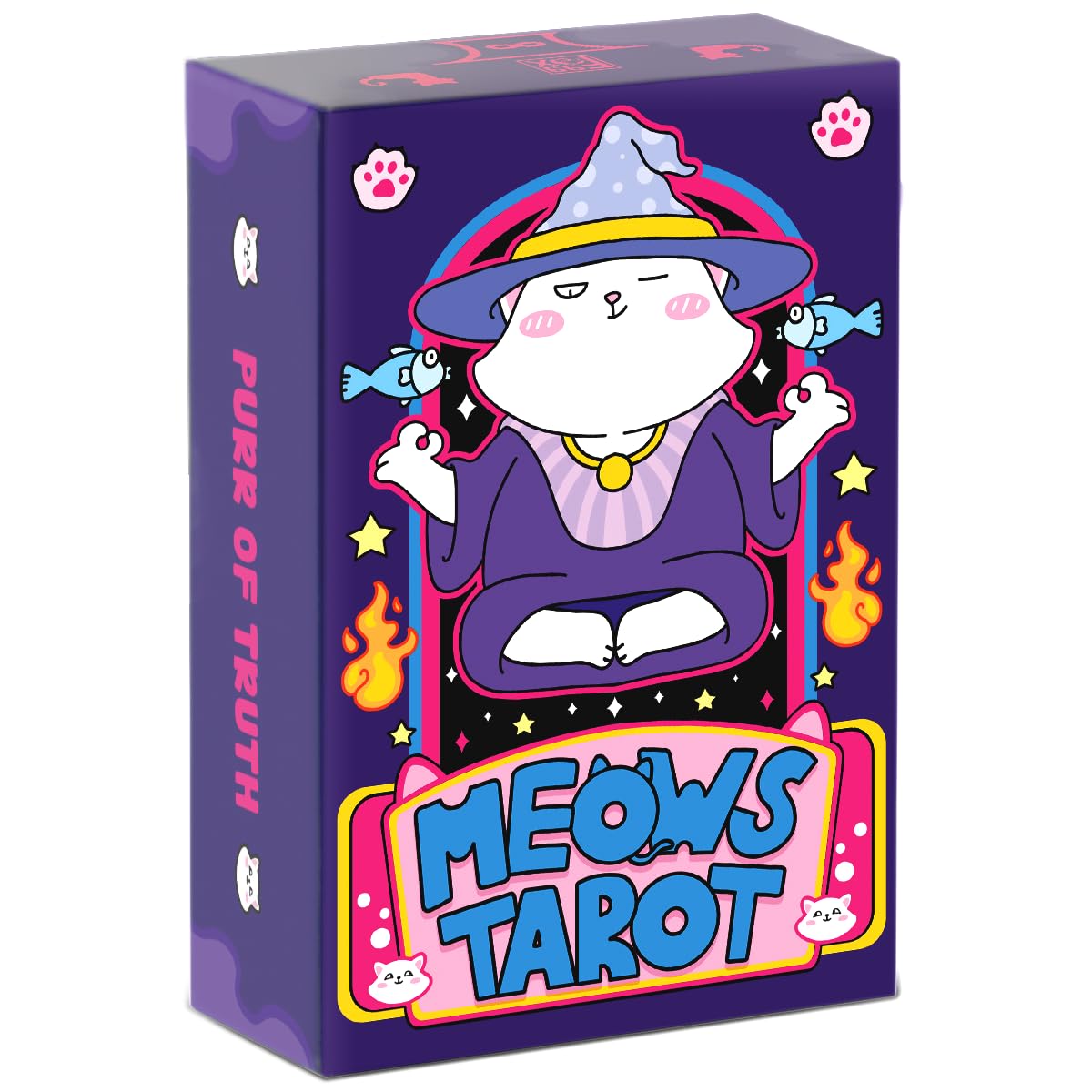99FOX Meows Tarot Card Deck with Guidebook for Adults Beginners Cute Cards Cat Lovers
