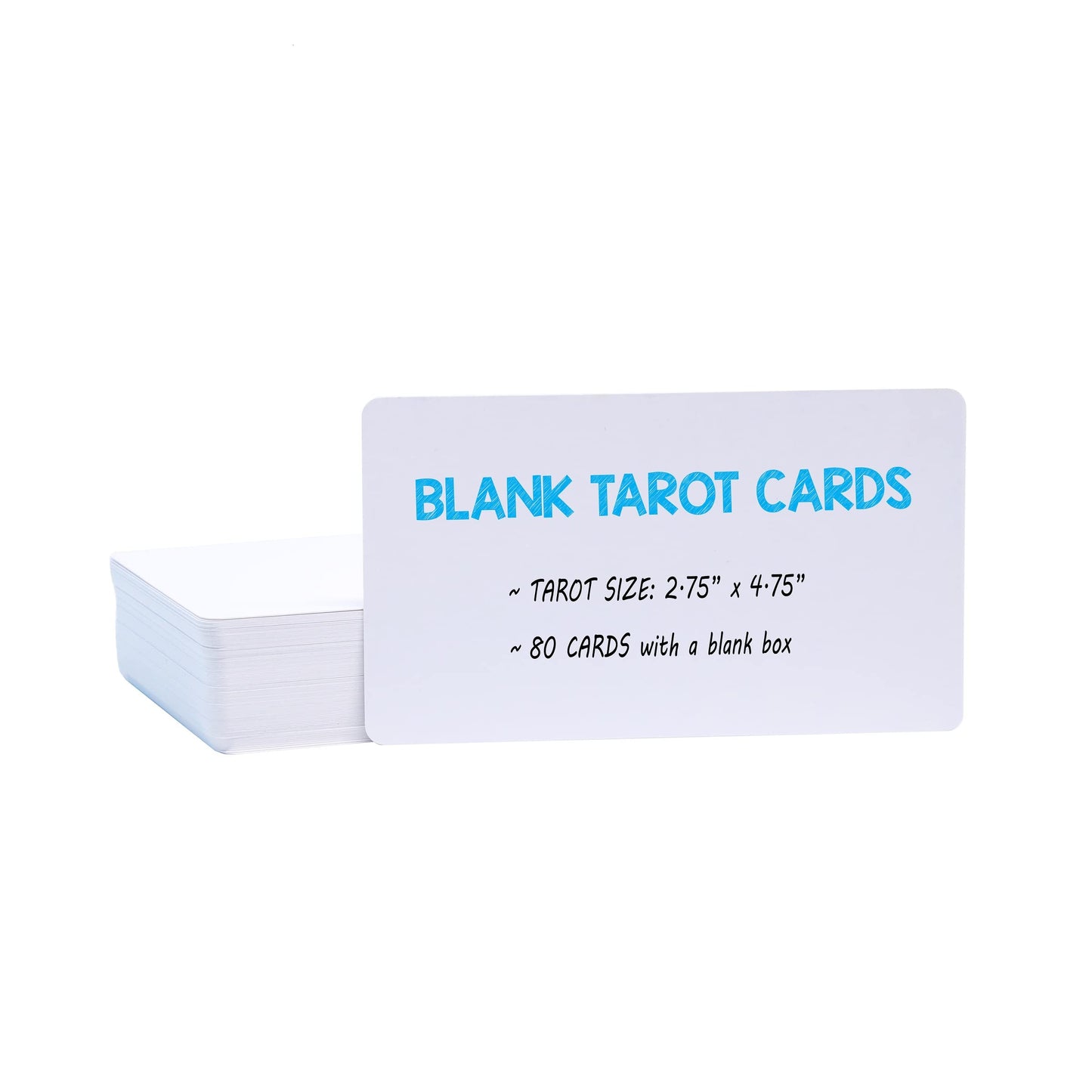 White Blank Tarot Cards, 80 Cards, Standard Tarot Size(2.75" x 4.75"), Make Your Own Tarot Cards and Oracle Cards by IMAGAME