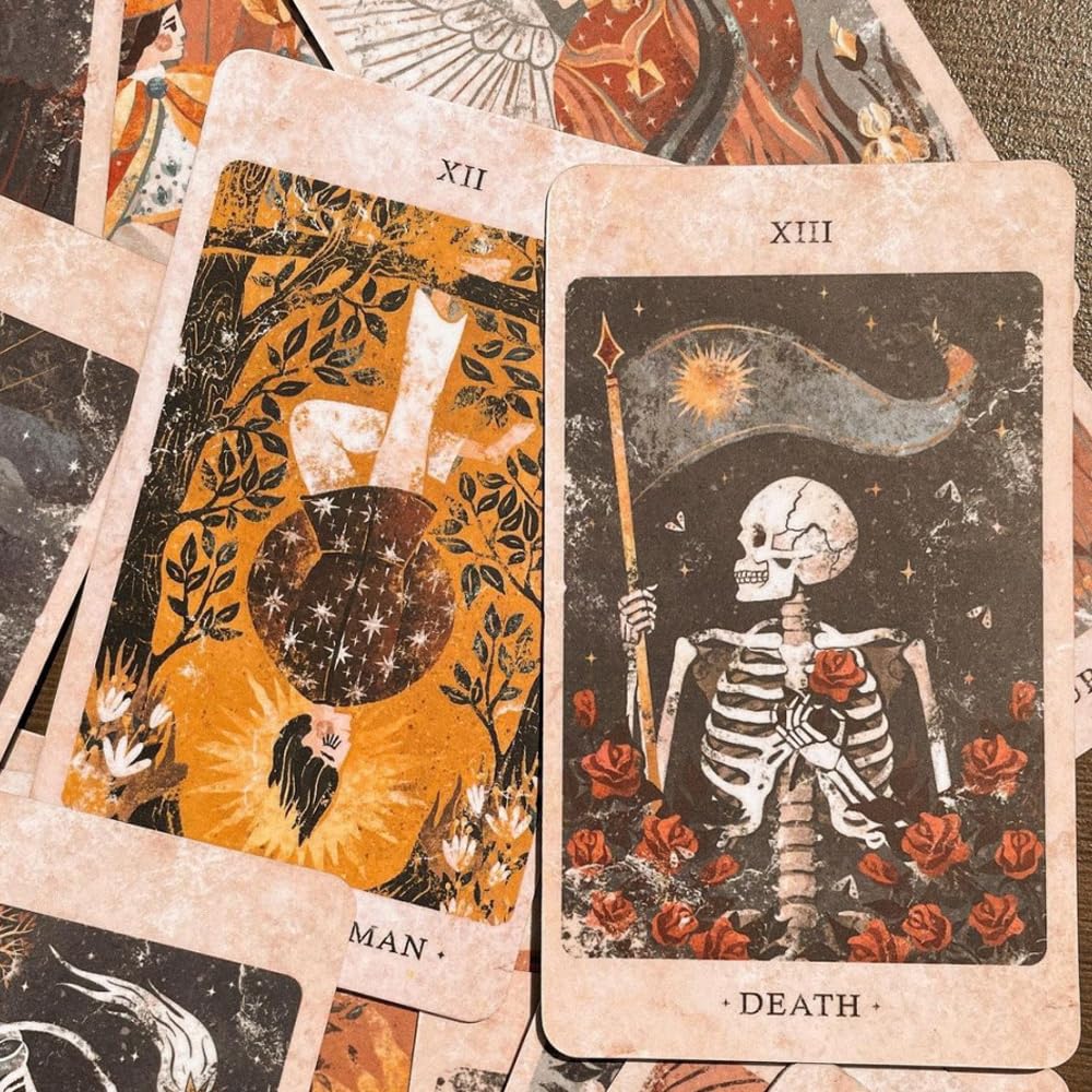 Atesswy Solar Kingdom Tarot Magical Journey Cosmic Insight Divination Cards 12 * 7cm 86 Pcs Cards in Rigid Box Unique Indie Tarot Deck