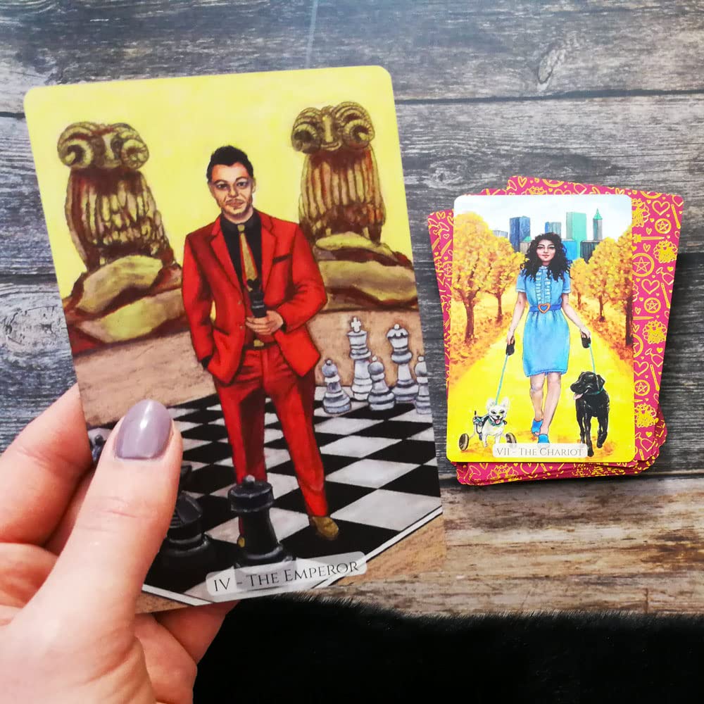 ETHONY Modern Love Tarot Cards Deck with 78 Beautiful Cards Exploring The Many Facets of Love and Relationships | Keepsake Box, Deluxe Full-Color Guidebook, Foil Stamped Back, and Gilded Edges