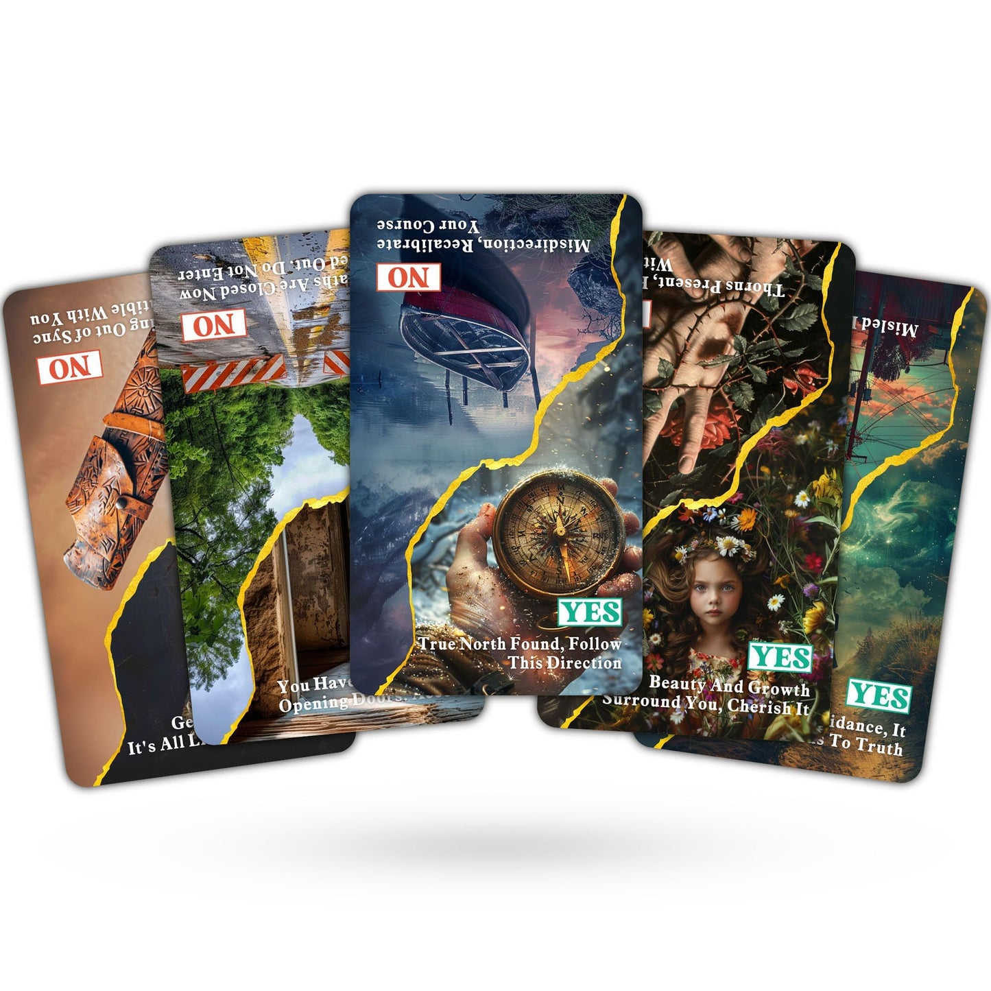 BAIYOOBAI Yes or No Oracle Cards, Clarifying Life Situations Oracle Deck, Oracle Cards for Beginners, Simplify Your Decisions Instantly
