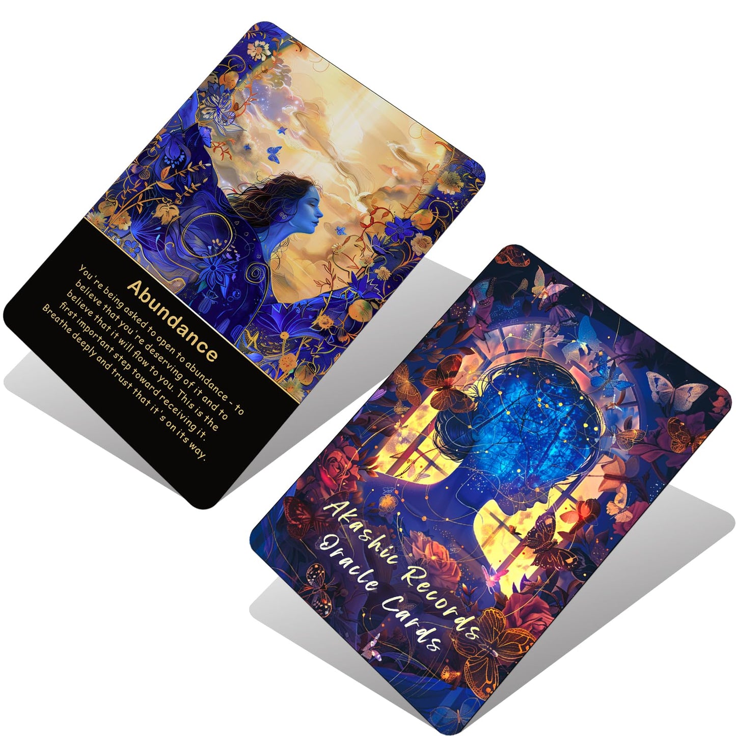 Akashic Oracle and Tarot Cards for Beginners - Energy Healing Set With 75 Cards to Reveal Soul's Truth and Clear Karmic Influences