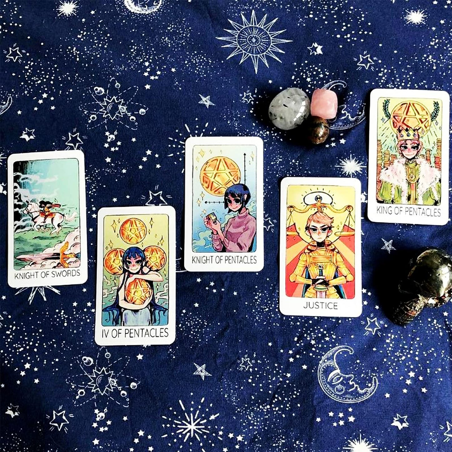 Atesswy Britt's Third Eye Tarot Deck, 78 Standard Tarot Cards with Guidebook for Beginners (Size: 4.75" x 2.75")