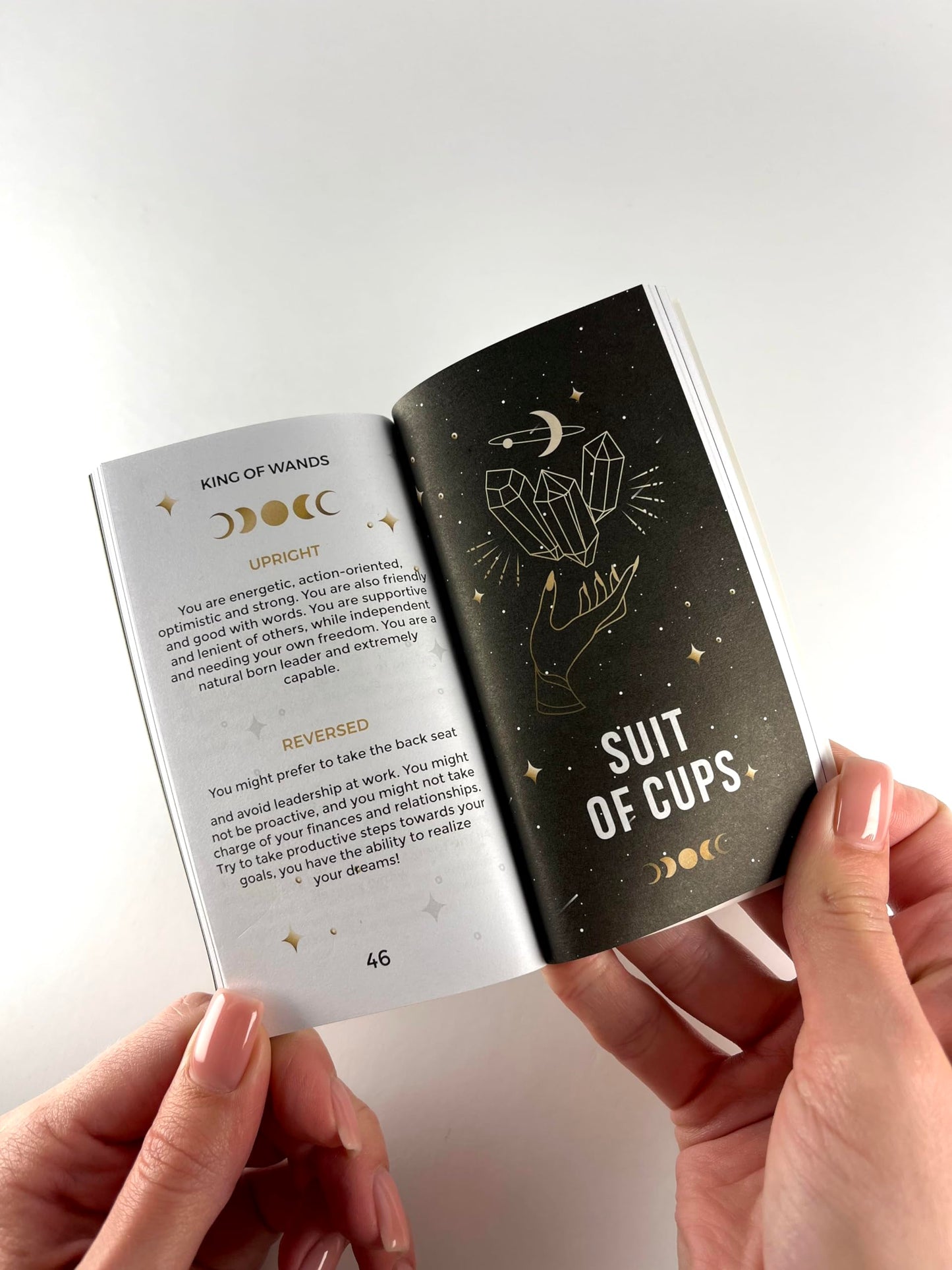 CRAFTERIAN Tarot Cards, 78 Deck, Original Cards for Beginners and Experts with Guide Book Gift Bag, Fortune Telling Game, Divination Tools All Skill Levels, Black.