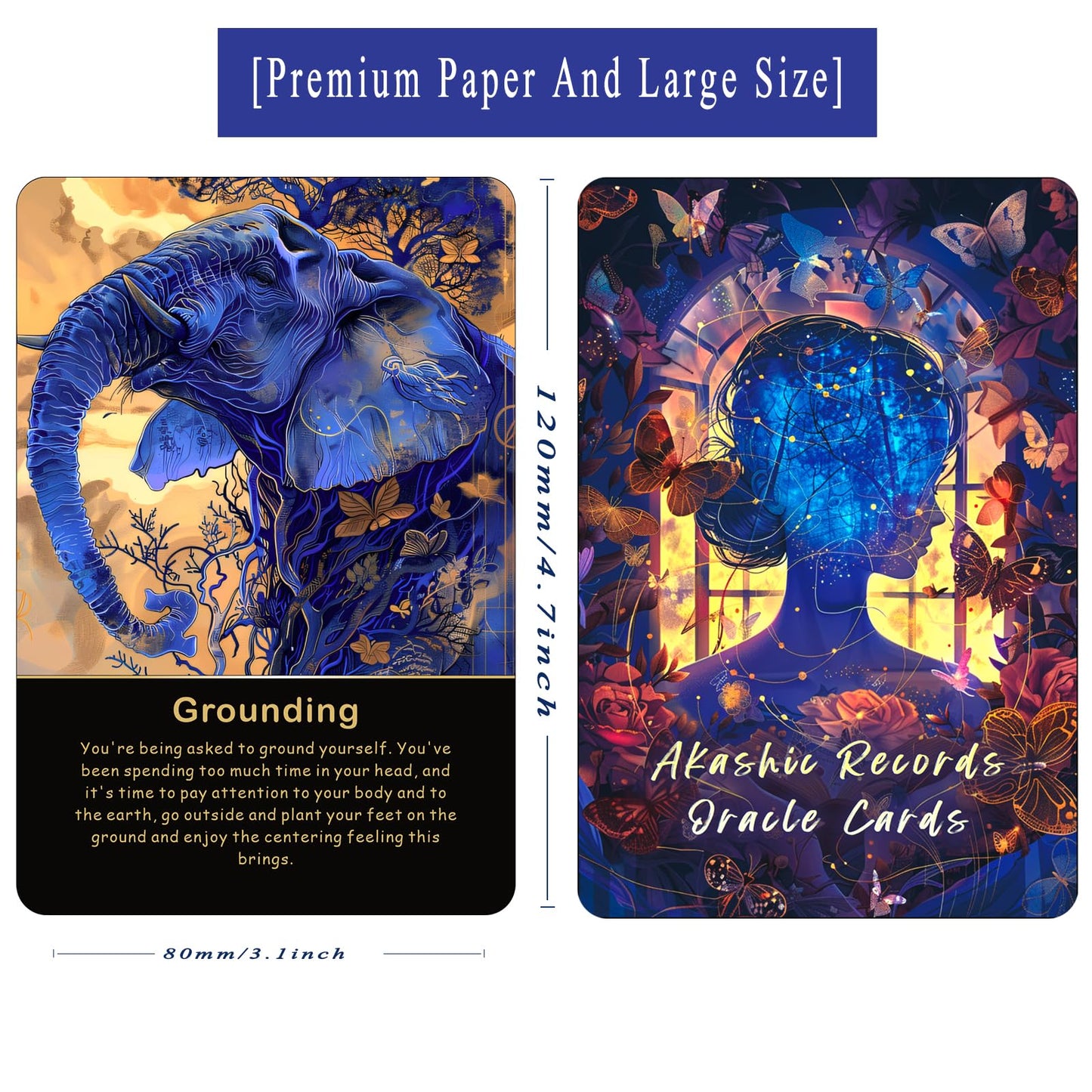 Akashic Oracle and Tarot Cards for Beginners - Energy Healing Set With 75 Cards to Reveal Soul's Truth and Clear Karmic Influences