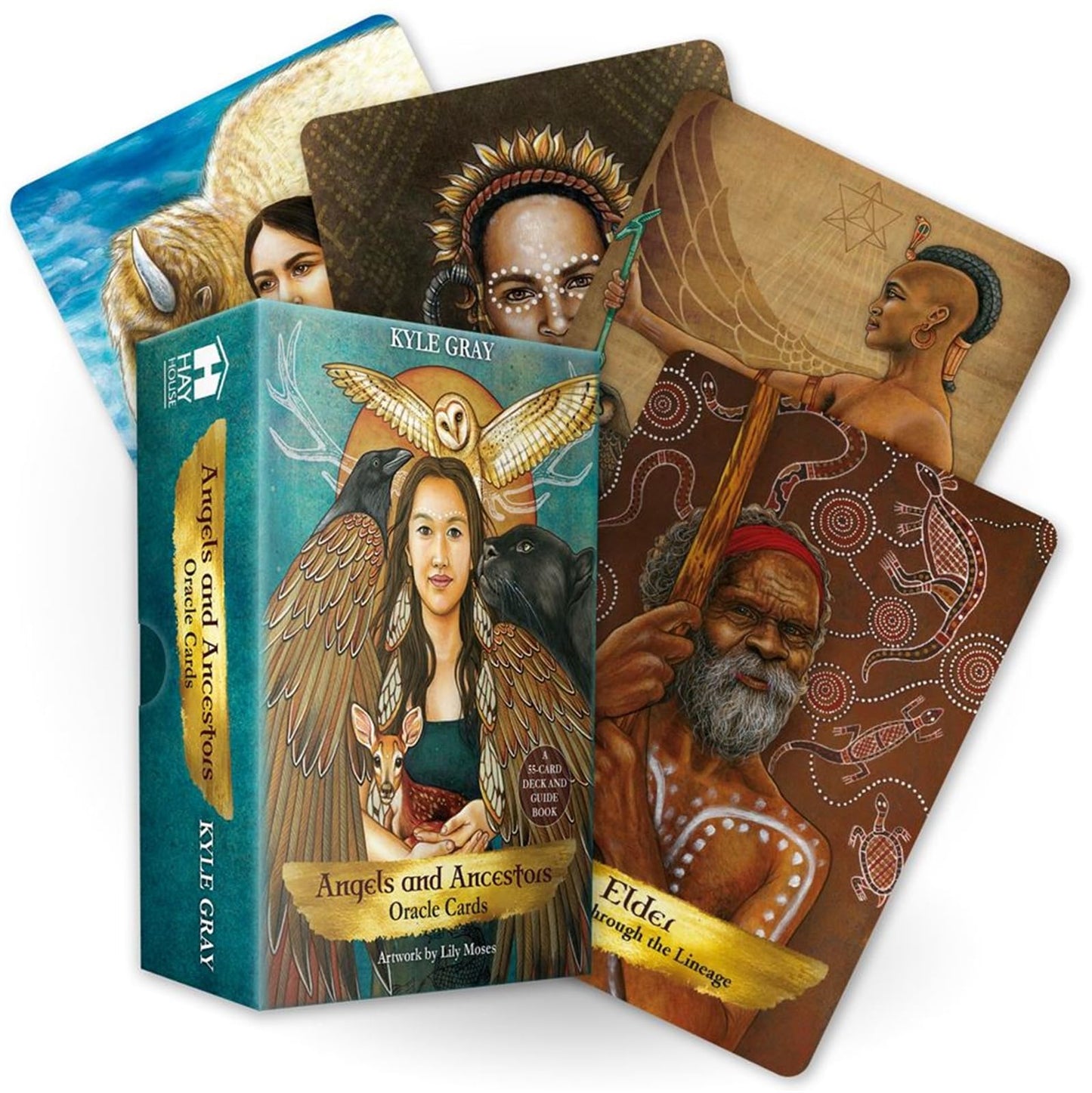 Angels And Ancestors Oracle Cards: A 55-Card Deck and Guidebook