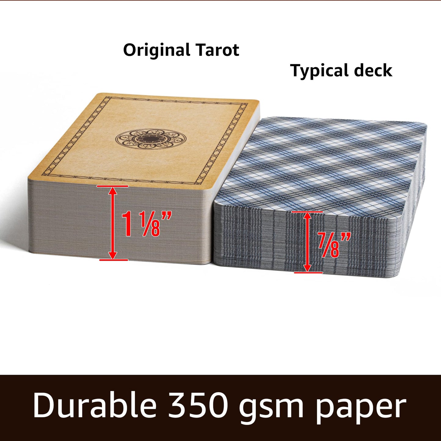 Da Brigh Tarot Cards Deck - English Version - 78 Cards, Booklet - Linen Finish, Crisp Vectorized Graphics - Adults Only