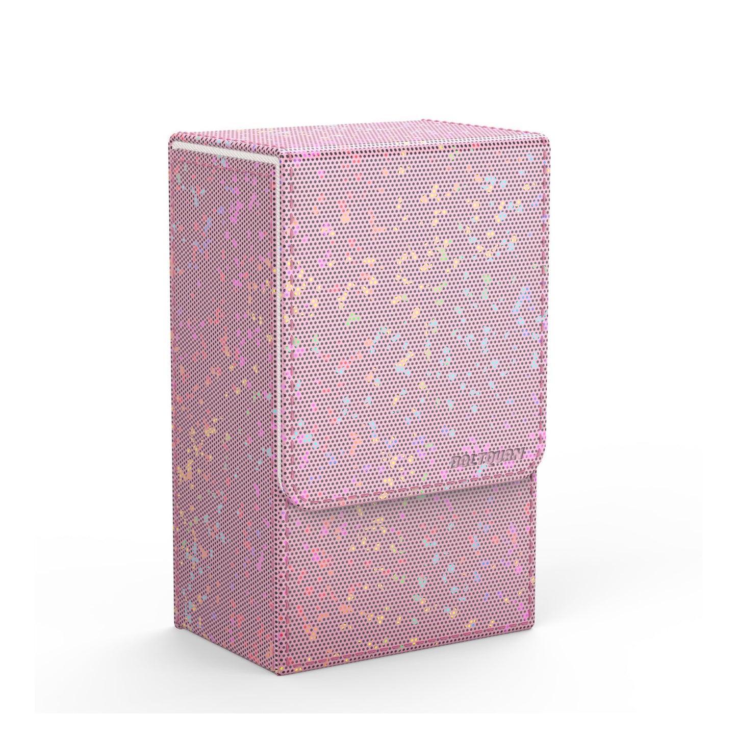 Boltquan Pearlized Pink Tarot Card Holder with White Interior – Fold-Top Case with Magnetic Lid Closure – Fits Standard Tarot Decks – Outer Dimensions 5.39 x 3.38 x 2 Inches (Pearlized Pink)