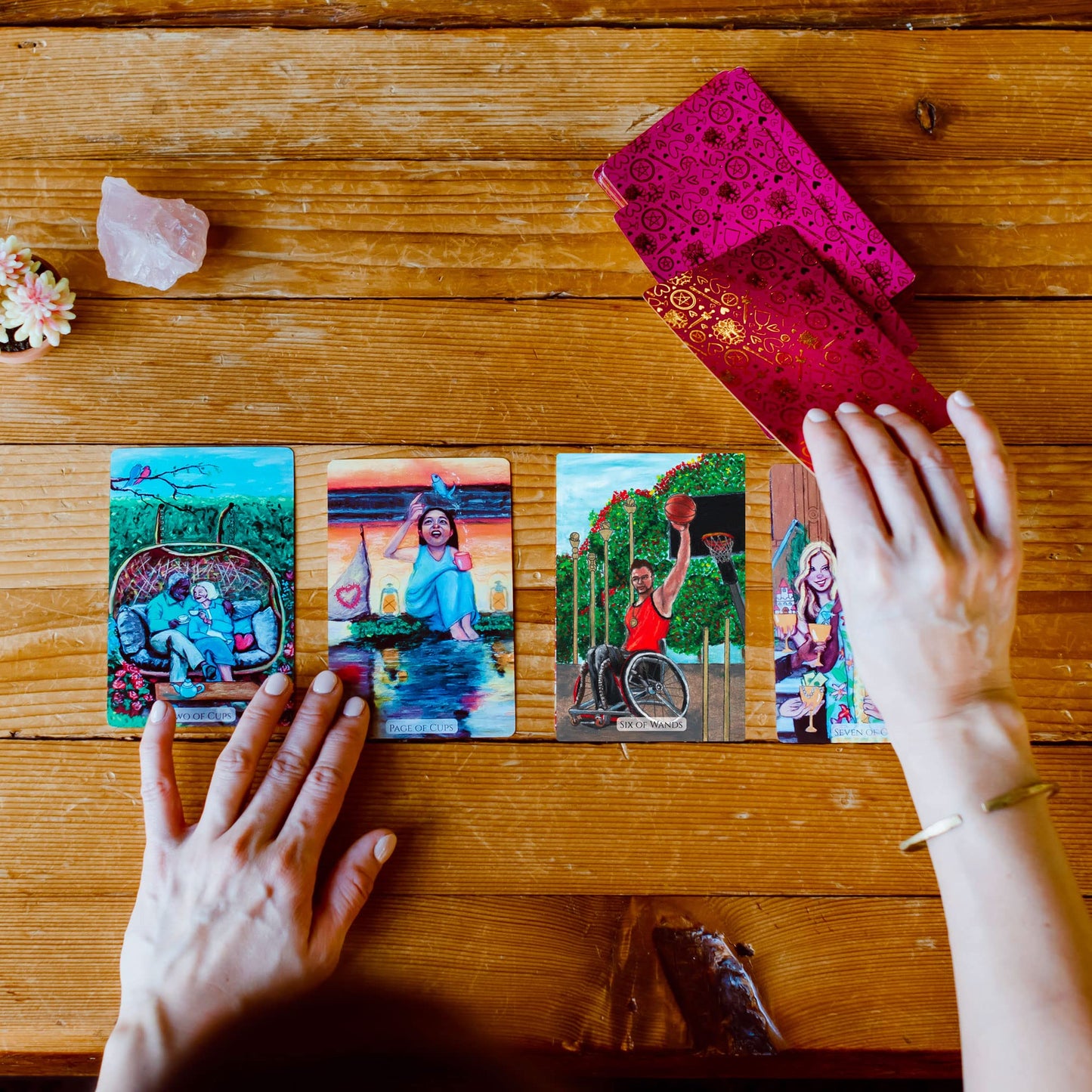 ETHONY Modern Love Tarot Cards Deck with 78 Beautiful Cards Exploring The Many Facets of Love and Relationships | Keepsake Box, Deluxe Full-Color Guidebook, Foil Stamped Back, and Gilded Edges