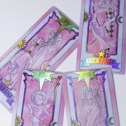 Cardcaptor Sakura Cards Magic Book Anime Tarot Cards Set New in Gift Box Collectibles Accessories Cosplay Prop (Pink)