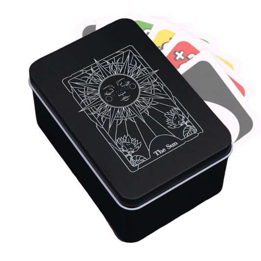 Generic Tarot Deck Box - Moon Sun Printed Tarot Card Case - Decorative Mystical Card Storage - 12.7x8.5x6cm (5x3.35x2.36 inches) - Card Box