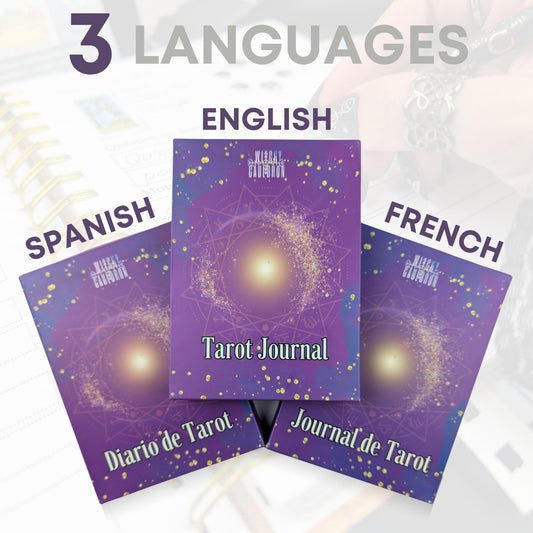 Witchy Cauldron Tarot Journal Spiral Notebook, Includes 3 Sets of Tarot Stickers, The Easy Way to Learn Tarot Practice
