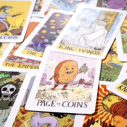 Banquiura Adventure Time Tarot - 78 Cards Pocket Edition for Beginners, Divination Tools Size: 4.06"x 2.36"
