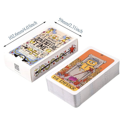 Banquiura Adventure Time Tarot - 78 Cards Pocket Edition for Beginners, Divination Tools Size: 4.06"x 2.36"