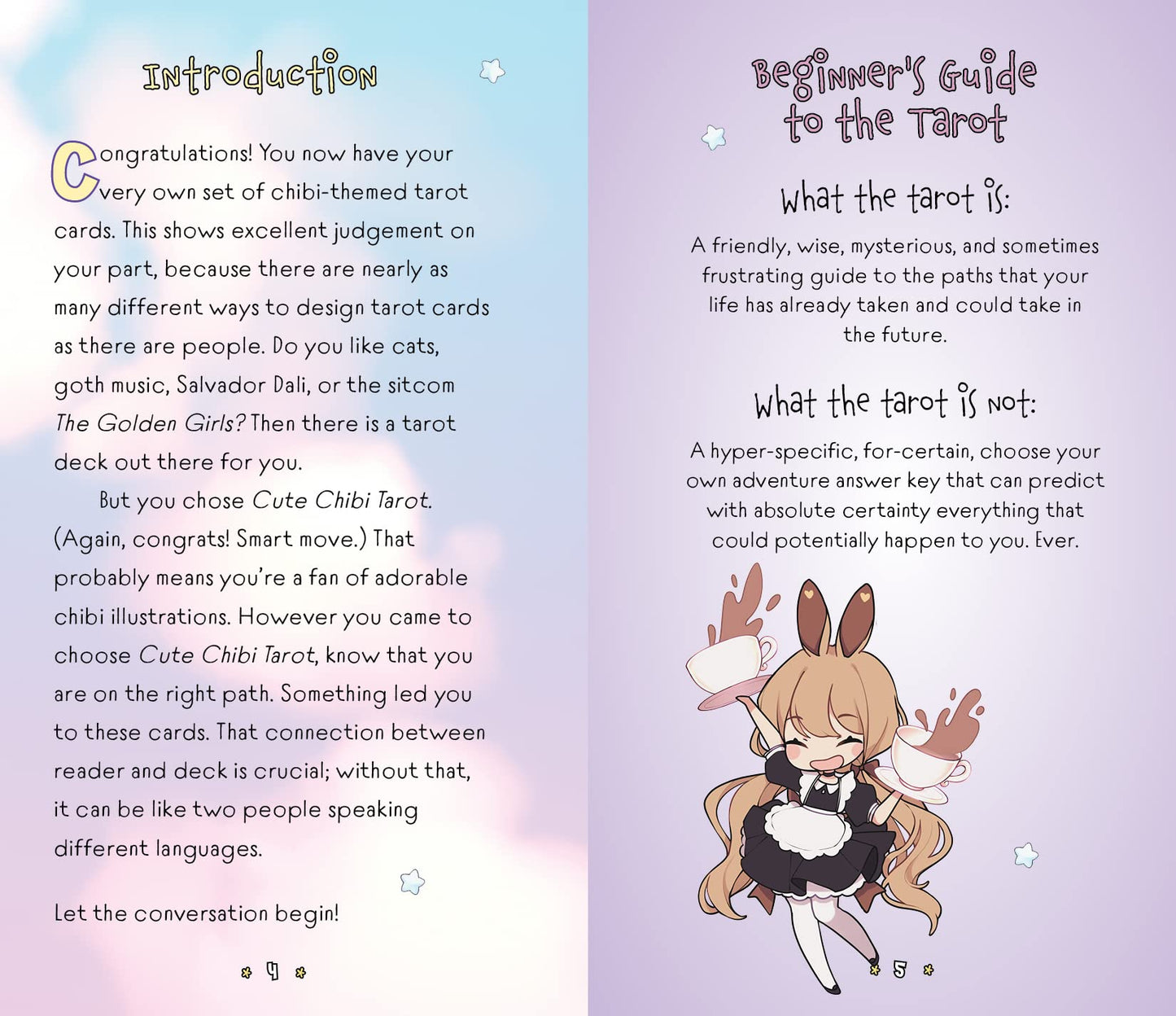 Cute Chibi Tarot: Understanding Tarot with the Chibi Universe - 78 Cards and Guidebook