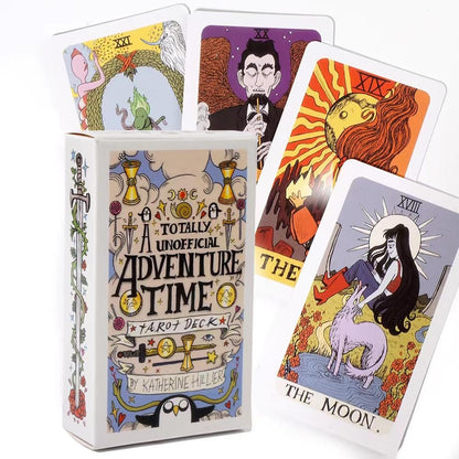 Banquiura Adventure Time Tarot - 78 Cards Pocket Edition for Beginners, Divination Tools Size: 4.06"x 2.36"