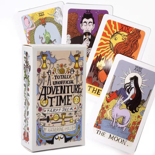 Banquiura Adventure Time Tarot - 78 Cards Pocket Edition for Beginners, Divination Tools Size: 4.06"x 2.36"