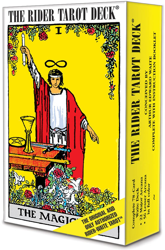 The Rider Tarot Deck®: Classic 78-Card Tarot with Iconic Pamela Colman Smith Artwork, Essential for Beginners & Experts, Divination and Tarot Study, Includes Instruction Booklet