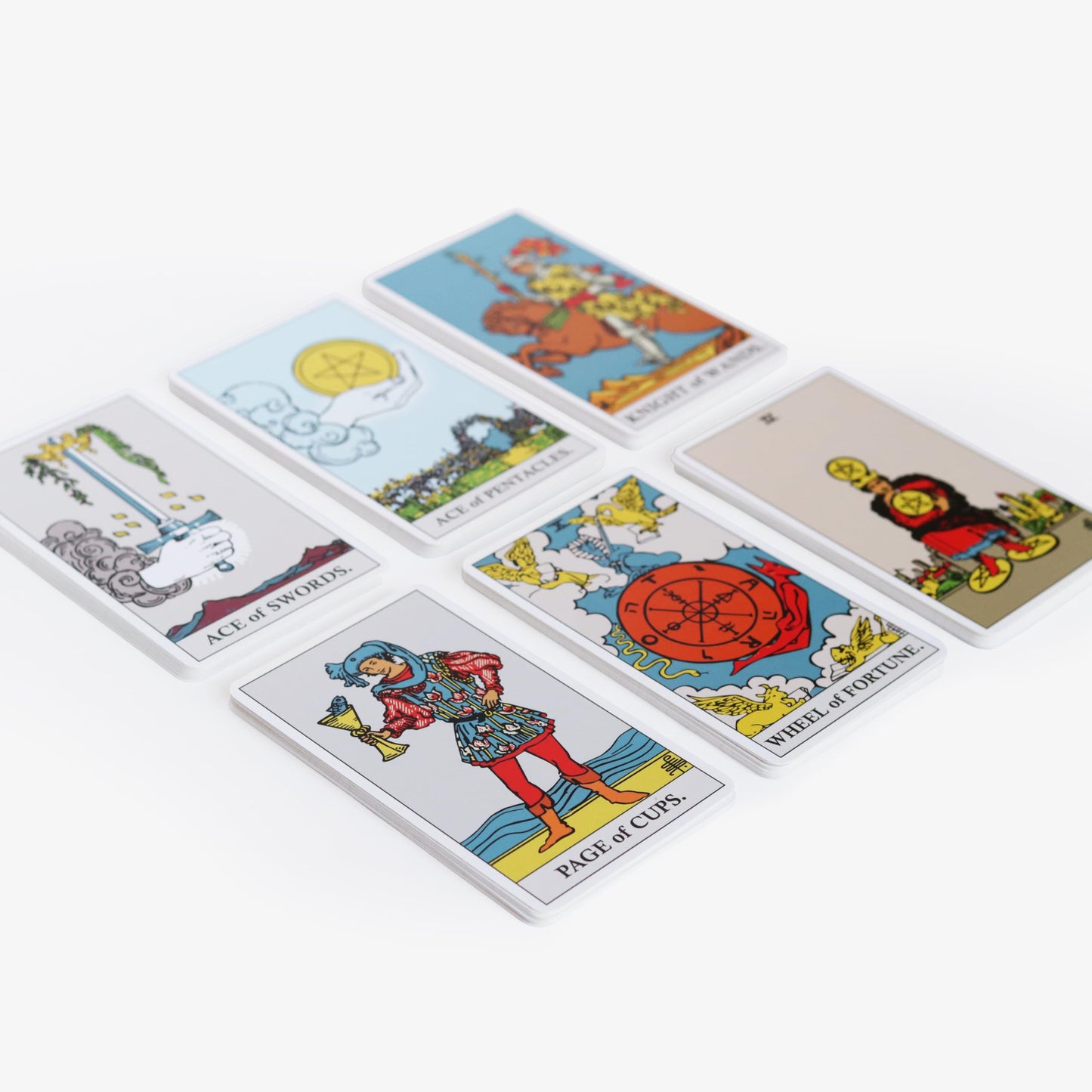 Wyspell Classic Tarot Deck - Original Tarot Cards with Guide Book for Beginners - Beginner Cards with Meanings (Light)