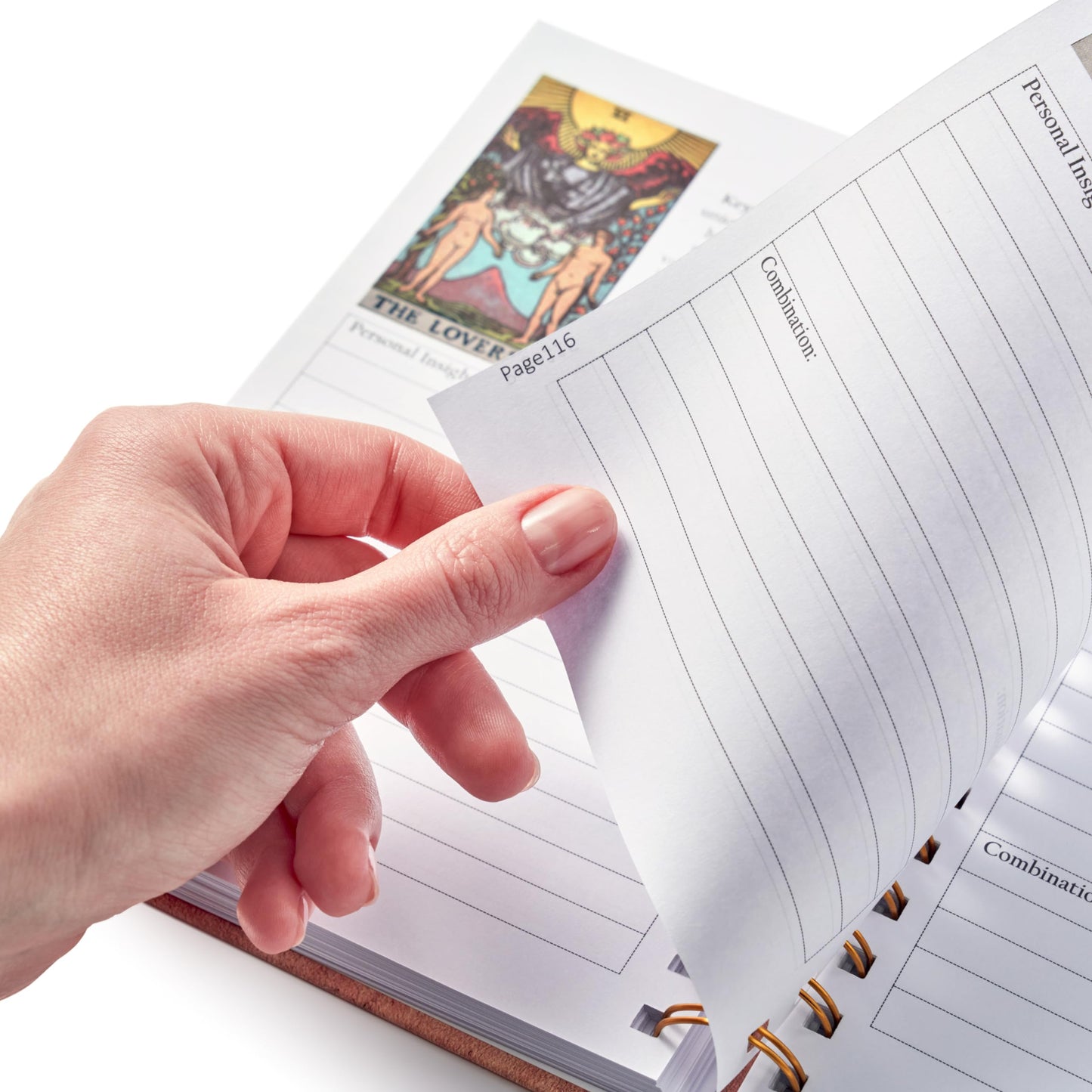 Witchy Cauldron Tarot Journal Spiral Notebook, Includes 3 Sets of Tarot Stickers, The Easy Way to Learn Tarot Practice