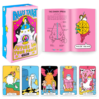 Wyspell Cat Tarot Cards: A 78-Card Cat Tarot Deck with Guidebook - Unique Tarot Cards for Cat Lovers and Tarot Enthusiasts - Cute Tarot Cards for Beginners Tarot Deck