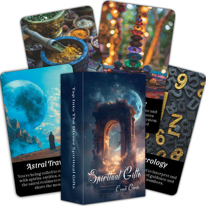 BAIYOOBAI Spirit Oracle Cards, Mystic Psychic Oracle Deck, Spiritual Oracle Cards for Beginners, Explore Inner Wisdom and Spiritual Power