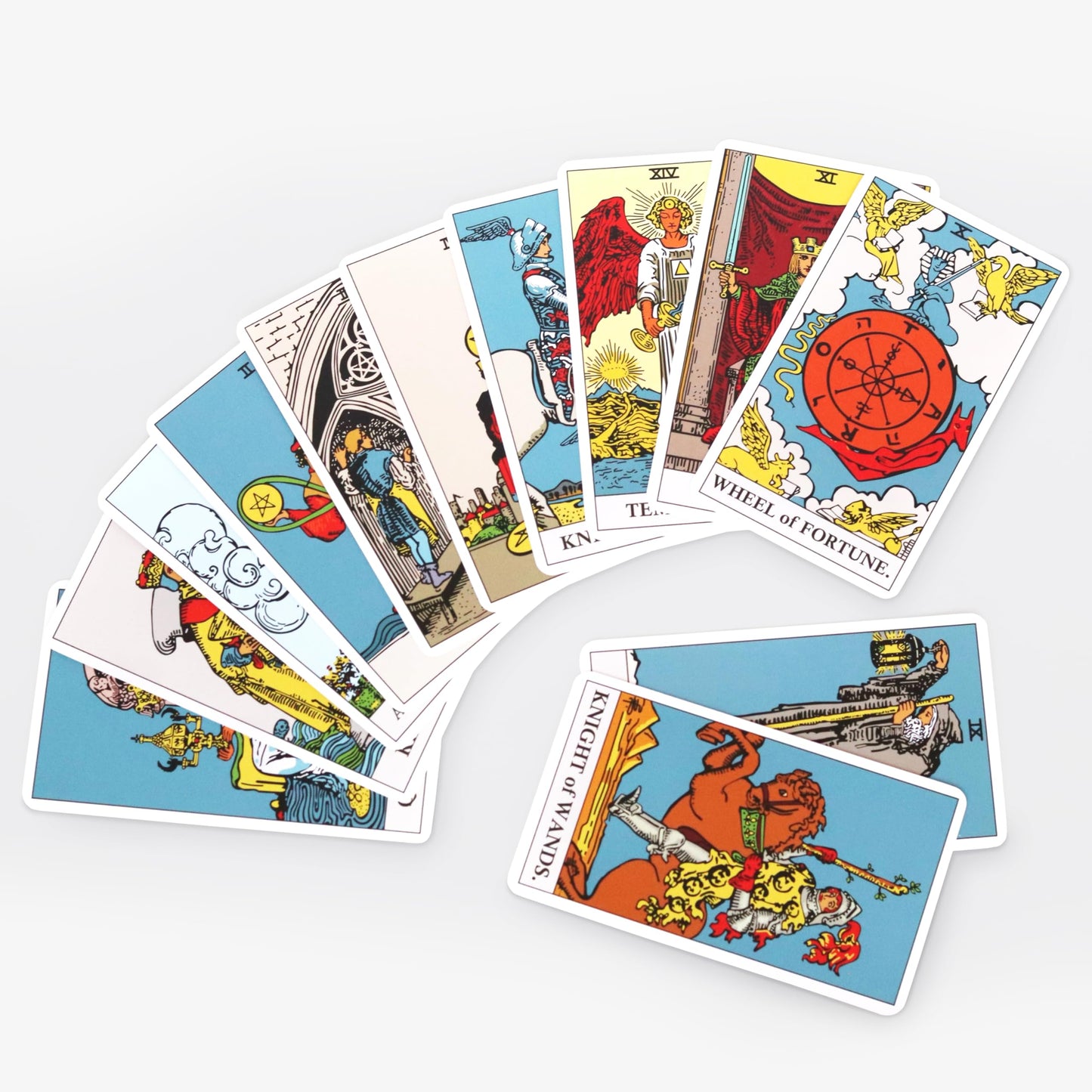 Wyspell Classic Tarot Deck - Original Tarot Cards with Guide Book for Beginners - Beginner Cards with Meanings (Light)