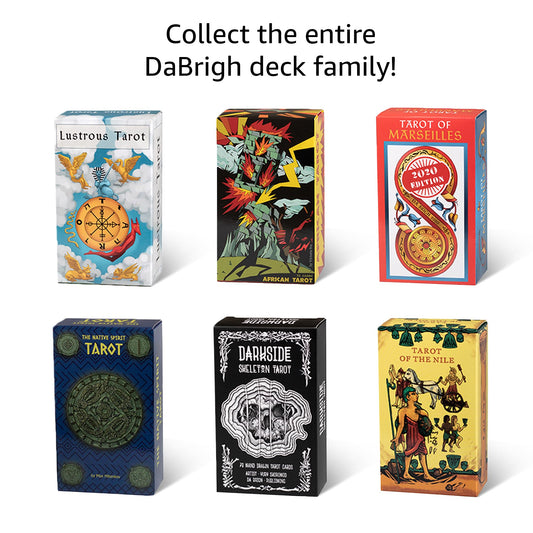 Da Brigh Tarot Cards Deck - English Version - 78 Cards, Booklet - Linen Finish, Crisp Vectorized Graphics - Adults Only