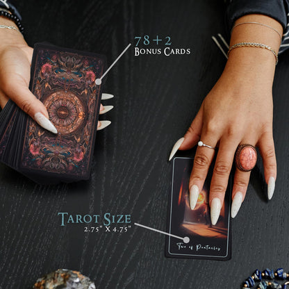 Earth Moon Magick The Tarot of Sacred Kingdoms Tarot Cards – 78-Cards Tarot Deck with Guidebook – Oracle Cards for Spiritual and Energetic Resonance – Recycled Paper and Premium Packaging