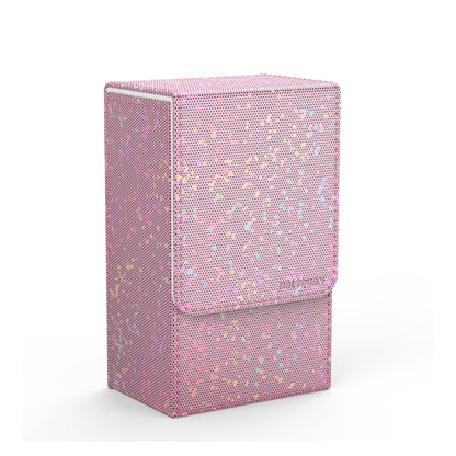 Boltquan Pearlized Pink Tarot Card Holder with White Interior – Fold-Top Case with Magnetic Lid Closure – Fits Standard Tarot Decks – Outer Dimensions 5.39 x 3.38 x 2 Inches (Pearlized Pink)