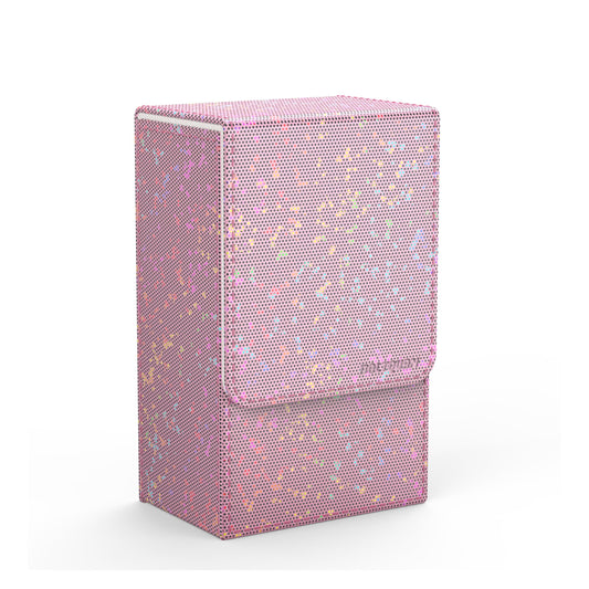 Boltquan Pearlized Pink Tarot Card Holder with White Interior – Fold-Top Case with Magnetic Lid Closure – Fits Standard Tarot Decks – Outer Dimensions 5.39 x 3.38 x 2 Inches (Pearlized Pink)