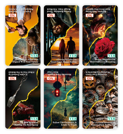 BAIYOOBAI Yes or No Oracle Cards, Clarifying Life Situations Oracle Deck, Oracle Cards for Beginners, Simplify Your Decisions Instantly